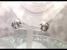 Load and play video in Gallery viewer, Video of Ball stud earrings in Silver

