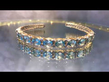 Load and play video in Gallery viewer, Blue topaz bracelet
