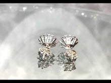 Load and play video in Gallery viewer, Video of blue topaz stud earrings
