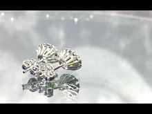 Load and play video in Gallery viewer, Video of peridot gemstone stud earrings