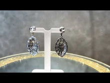 Load and play video in Gallery viewer, Yellow and White Diamond Earrings