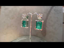 Load and play video in Gallery viewer, Video of Paraiba Tourmaline earrings