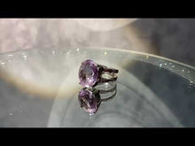 Load and play video in Gallery viewer, Video of pink amethyst gemstone ring