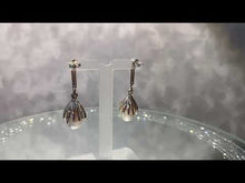 Load and play video in Gallery viewer, Video of natural white pearl earrings
