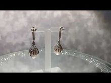 Load and play video in Gallery viewer, Video of natural white pearl earrings