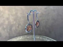 Load and play video in Gallery viewer, Video of two tone sterling silver earrings