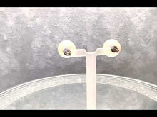 Load and play video in Gallery viewer, Large 12.5 mm Freshwater White Pearl Stud Earrings