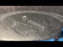Load and play video in Gallery viewer, Cubic zirconia necklace in sterling silver