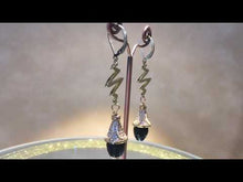 Load and play video in Gallery viewer, Black-onyx-earring-thebutlercollection
