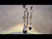 Load and play video in Gallery viewer, Black-onyx-earring-thebutlercollection