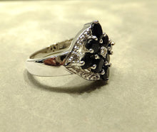 Load image into Gallery viewer, Black sapphire gemstone ring
