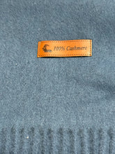 Load image into Gallery viewer, blue cashmere scarf
