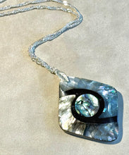 Load image into Gallery viewer, Abalone pendant necklace in sterling silver
