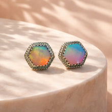 Load image into Gallery viewer, Aurora Opal Stud Earrings
