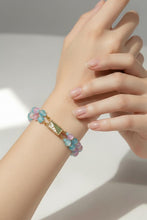 Load image into Gallery viewer, Beaded agate gemstone bracelet
