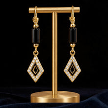 Load image into Gallery viewer, Black onyx with a diamond shape drop

