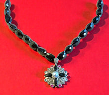 Load image into Gallery viewer, Black onyx gemstone necklace
