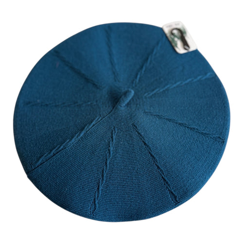 Winter Beret blue hat for ladies for winter