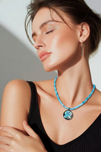 Load image into Gallery viewer, Blue quartz gemstone necklace 
