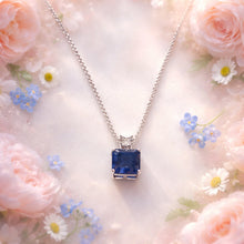 Load image into Gallery viewer, Blue pendant gemstone necklace
