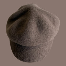 Load image into Gallery viewer, Winter wool hat in brown color
