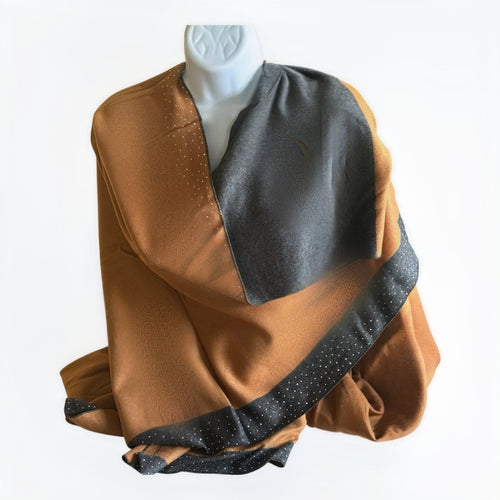 Cashmere revisable cape for women