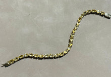 Load image into Gallery viewer, Citrine gemstone bracelet in sterling silver
