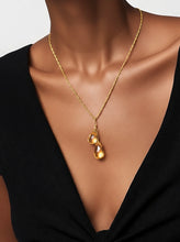 Load image into Gallery viewer, Gold filled Citrine pendant necklace
