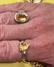 Load image into Gallery viewer, Citrine gemstone rings
