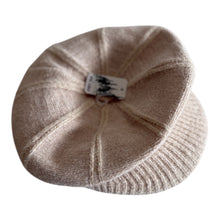 Load image into Gallery viewer, Ladies winter hat in cream color
