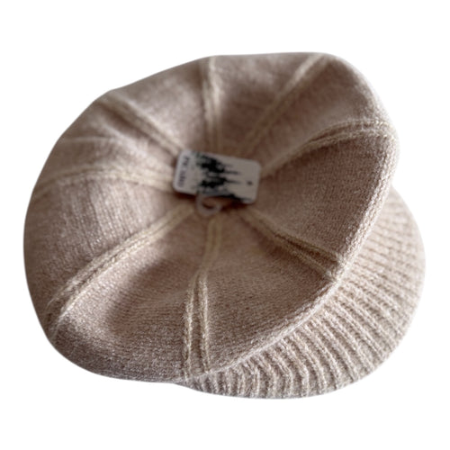 Ladies winter hat in cream color