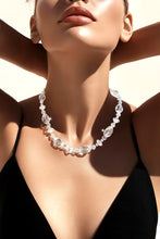 Load image into Gallery viewer, Rock crystal quartz gemstone necklace

