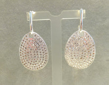 Load image into Gallery viewer, Drop sterling silver crystal earrings
