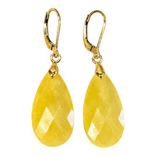 Load image into Gallery viewer, Gold Filled Yellow jasper earrings in gold filled

