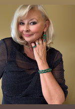 Load image into Gallery viewer, Green chalcedony gemstone bracelet
