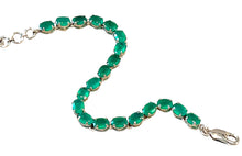 Load image into Gallery viewer, Green onyx gemstone bracelet
