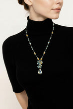 Load image into Gallery viewer, Ladies long gemstone necklace
