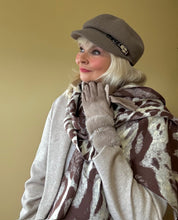Load image into Gallery viewer, leopard brown print winter scarf for women
