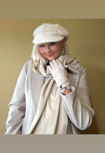 Load image into Gallery viewer, Long beige cashmere winter scarf
