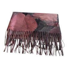 Load image into Gallery viewer, Long flower print scarf for winter
