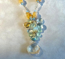 Load image into Gallery viewer, Long multi gemstone necklace 
