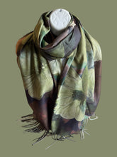 Load image into Gallery viewer, Long green winter scarf 
