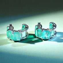 Load image into Gallery viewer, Mint Paraiba Tourmaline stud earrings
