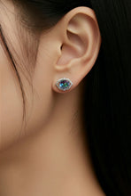 Load image into Gallery viewer, Mystic topaz stud gemstone earrings
