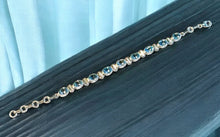 Load image into Gallery viewer, Natural blue topaz gemstone bracelet
