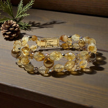 Load image into Gallery viewer, One of a kind citrine gemstone bracelet
