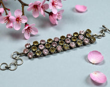 Load image into Gallery viewer, Pink topaz and Citrine gemstone bracelet

