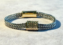 Load image into Gallery viewer, Silver and gold magnetic bracelet
