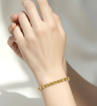 Load image into Gallery viewer, Sterling silver citrine bracelet
