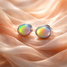 Load image into Gallery viewer, Sterling silver opal stud earrings
